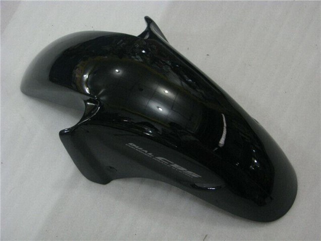 Rabatt Honda CBR1100XX Blackbird Abs Motorrad Verkleidungen 1996-2007 - Glanzendes Schwarz Rot Flamme