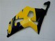 Rabatt Suzuki GSXR 600/750 Motorrad Verkleidung 2001-2003 - Gelb Dunkel Blau Glanzendes Schwarz