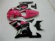 Rabatt Suzuki GSXR 600/750 Motorrad Verkleidung 2001-2003 - Rosa Silber Glanzendes Schwarz