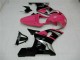 Rabatt Suzuki GSXR 600/750 Motorrad Verkleidung 2001-2003 - Rosa Silber Glanzendes Schwarz