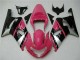 Rabatt Suzuki GSXR 600/750 Motorrad Verkleidung 2001-2003 - Rosa Silber Glanzendes Schwarz