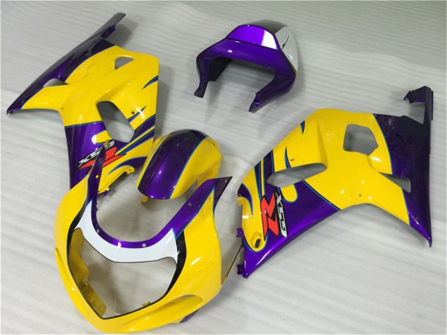Rabatt Suzuki GSXR 600/750 Motorrad Verkleidung 2001-2003 - Gelb Lila