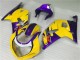 Rabatt Suzuki GSXR 600/750 Motorrad Verkleidung 2001-2003 - Gelb Lila