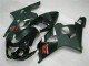 Rabatt Suzuki GSXR 600/750 Motorrad Verkleidung 2004-2005 - Glanzendes Schwarz Matt Schwarz Rot Aufkleber