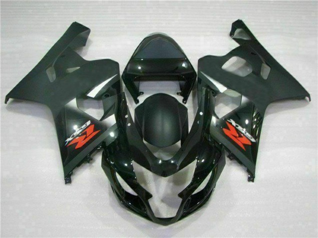 Rabatt Suzuki GSXR 600/750 Motorrad Verkleidung 2004-2005 - Glanzendes Schwarz Matt Schwarz Rot Aufkleber