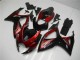 Rabatt Suzuki GSXR 600/750 Motorrad Verkleidung 2006-2007 - Rot Glanzendes Schwarz