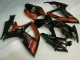 Rabatt Suzuki GSXR 600/750 Motorrad Verkleidung 2006-2007 - Glanzendes Schwarz Rot