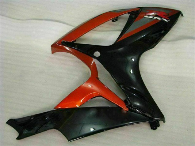 Rabatt Suzuki GSXR 600/750 Motorrad Verkleidung 2006-2007 - Glanzendes Schwarz Rot