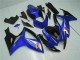 Rabatt Suzuki GSXR 600/750 Motorrad Verkleidung 2006-2007 - Blau Weiss Glanzendes Schwarz Rot