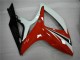 Rabatt Suzuki GSXR 600/750 Motorrad Verkleidung 2006-2007 - Weiss Rot Glanzendes Schwarz Streifen