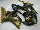 Rabatt Suzuki GSXR 1000 Motorrad Verkleidung 2003-2004 - Glanzendes Schwarz Gold Flamme