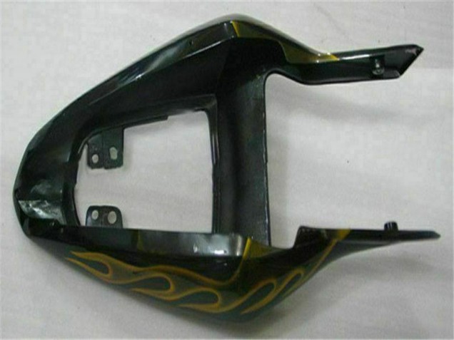Rabatt Suzuki GSXR 1000 Motorrad Verkleidung 2003-2004 - Glanzendes Schwarz Gold Flamme