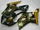 Rabatt Suzuki GSXR 1000 Motorrad Verkleidung 2003-2004 - Glanzendes Schwarz Gold Flamme