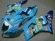 Rabatt Suzuki GSXR 1000 Motorrad Verkleidung 2003-2004 - Blau Weiss Gelb Rizla