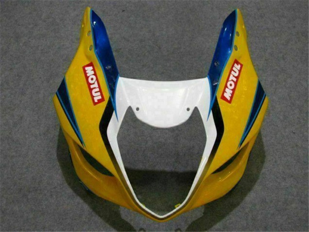 Rabatt Suzuki GSXR 1000 Motorrad Verkleidung 2003-2004 - Gelb Blau Weiss Rot Corona Motul