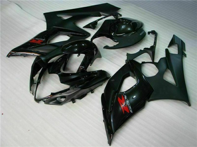 Rabatt Suzuki GSXR 1000 Motorrad Verkleidung 2005-2006 - Glanzendes Schwarz Matt Schwarz Rot