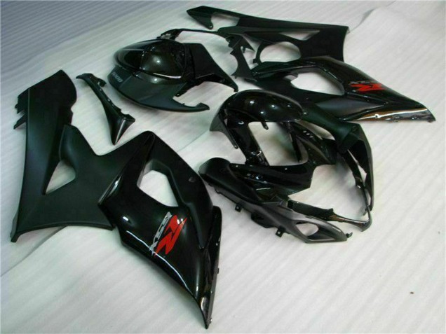 Rabatt Suzuki GSXR 1000 Motorrad Verkleidung 2005-2006 - Glanzendes Schwarz Matt Schwarz Rot