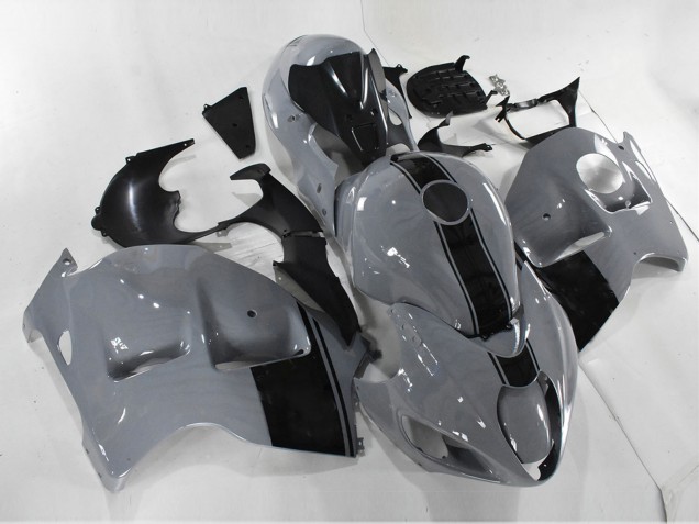 Rabatt Suzuki GSXR 1300 Hayabusa Motorrad Verkleidung 1996-2007 - Nardo Grau Schwarz Kein Aufkleber