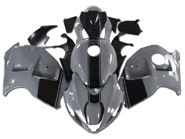 Rabatt Suzuki GSXR 1300 Hayabusa Motorrad Verkleidung 1996-2007 - Nardo Grau Schwarz Kein Aufkleber