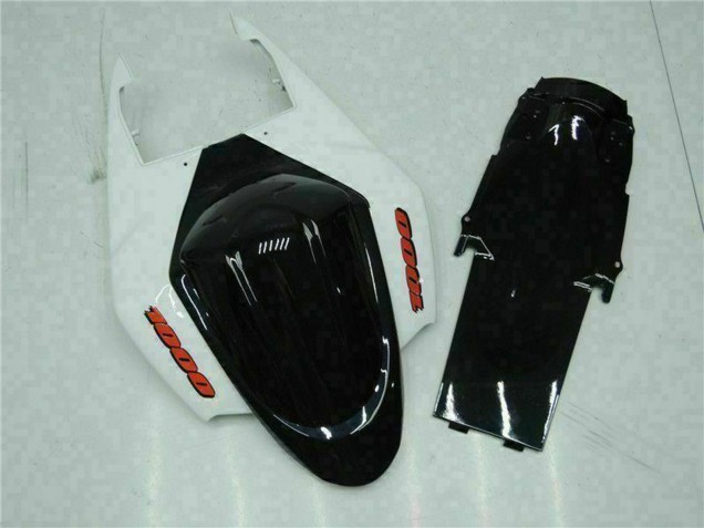 Rabatt Suzuki GSXR 1000 Motorrad Verkleidung 2005-2006 - Weiss Blau Glanzendes Schwarz