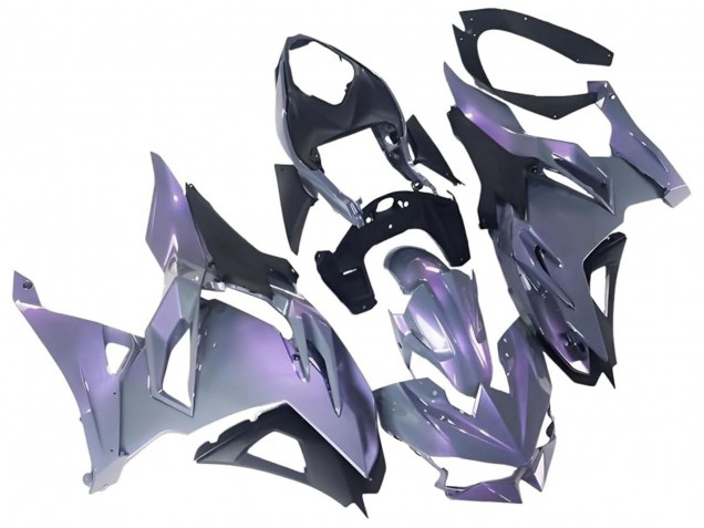 Rabatt Kawasaki Ninja 500 EX500R Motorrad Verkleidung 2024-2026 - Chameleon Grau Dazz Perl Lila