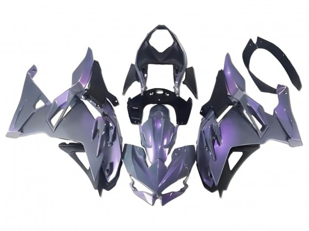 Rabatt Kawasaki Ninja 500 EX500R Motorrad Verkleidung 2024-2026 - Chameleon Grau Dazz Perl Lila