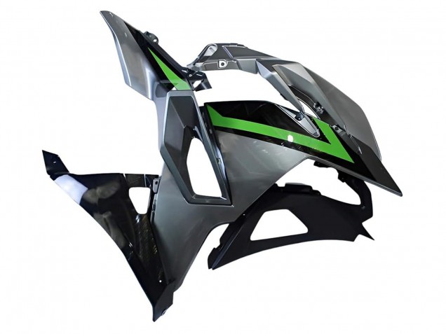 Rabatt Kawasaki Ninja 500 EX500R Motorrad Verkleidung 2024-2025 - Grau Grun Schwarz