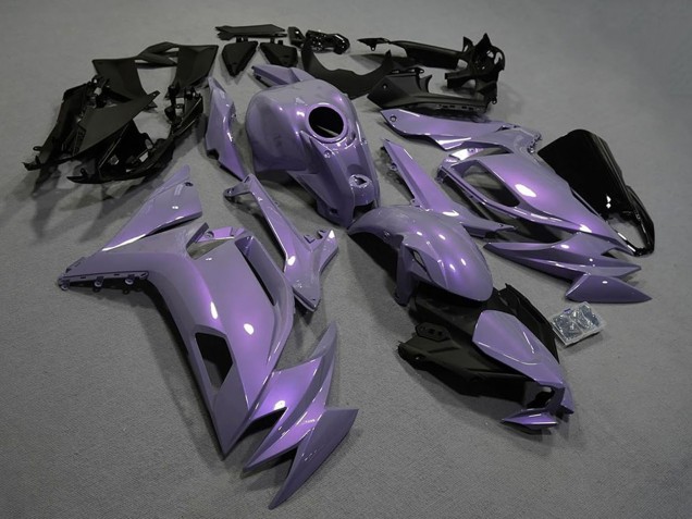 Rabatt Kawasaki Ninja 650 EX650 Motorrad Verkleidung 2020-2025 - Chameleon Grau Dazz Perl Lila