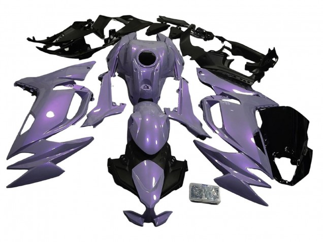 Rabatt Kawasaki Ninja 650 EX650 Motorrad Verkleidung 2020-2025 - Chameleon Grau Dazz Perl Lila