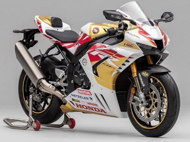 Rabatt Honda CBR1000RR-R Motorrad Verkleidung 2020-2023 - Weiss Rot Gold Motul