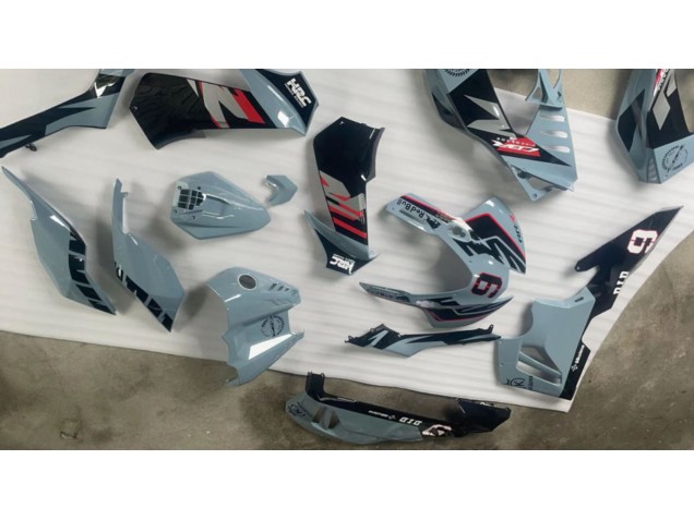 Rabatt Honda CBR1000RR-R Motorrad Verkleidung 2020-2023 - Nardo Grau Glanzendes Schwarz HRC 9