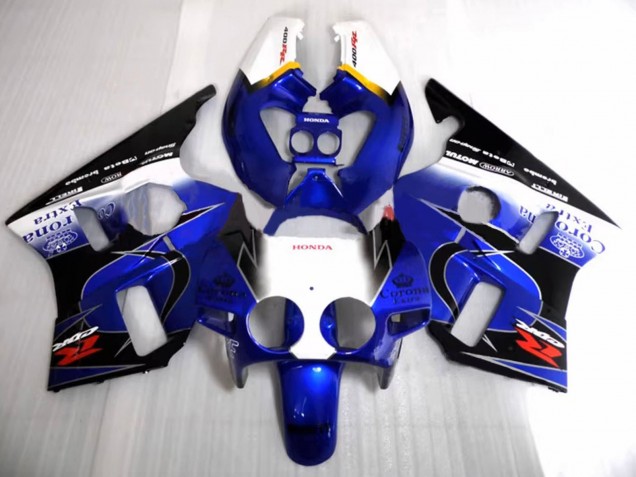 Rabatt Honda CBR400RR NC23 Motorrad Verkleidung 1987-1989 - Weiss Gelb Blau Glanzendes Schwarz Corona Motul