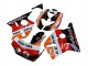Rabatt Honda CBR400RR NC23 Motorrad Verkleidung 1987-1989 - Orange Weiss Rot Glanzendes Schwarz Repsol HRC