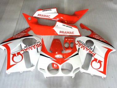 Rabatt Honda CBR400RR NC23 Motorrad Verkleidung 1987-1989 - Orange Weiss Pramac