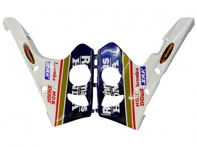 Rabatt Honda CBR400RR NC29 Motorrad Verkleidung 1990-1999 - Weiss Gold Rot Dunkel Blau Rothmans