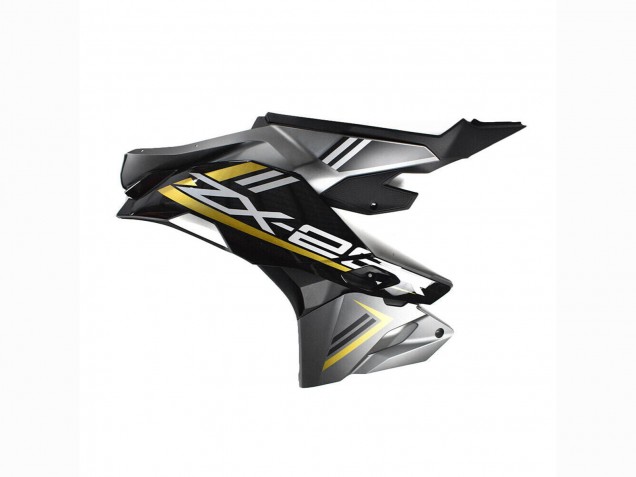 Rabatt Kawasaki ZX25R ZX-25R Motorrad Verkleidung 2019-2025 - Grau Gold Glanzendes Schwarz