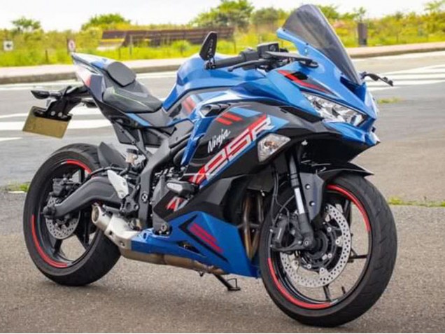 Rabatt Kawasaki ZX25R ZX-25R Motorrad Verkleidung 2019-2025 - Blau Rot Grau