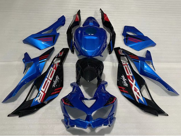 Rabatt Kawasaki ZX25R ZX-25R Motorrad Verkleidung 2019-2025 - Blau Rot Grau