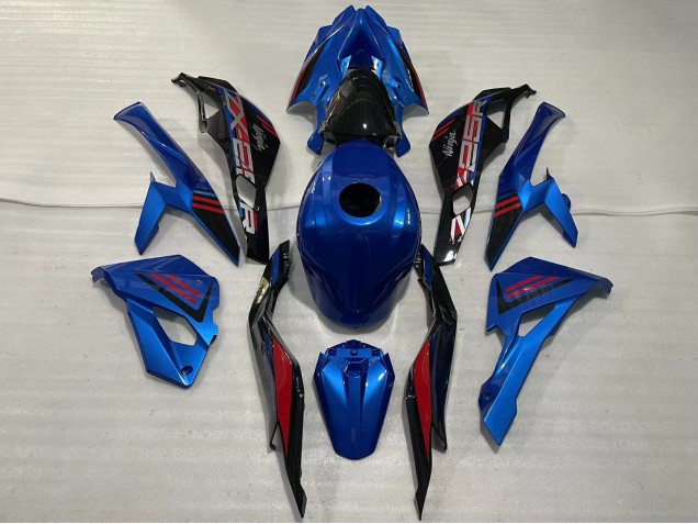 Rabatt Kawasaki ZX25R ZX-25R Motorrad Verkleidung 2019-2025 - Blau Rot Grau
