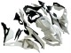 Rabatt Kawasaki ZX25R ZX-25R Motorrad Verkleidung 2019-2025 - Weiss Silber Grun Schwarz Trick Star