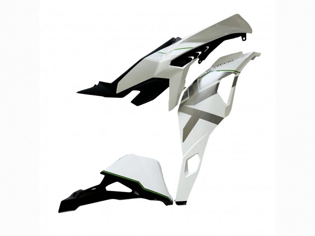 Rabatt Kawasaki ZX25R ZX-25R Motorrad Verkleidung 2019-2025 - Weiss Silber Grun Schwarz Trick Star