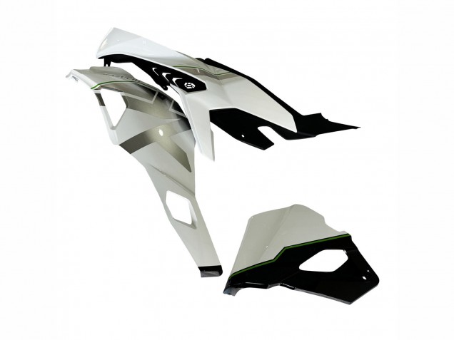 Rabatt Kawasaki ZX25R ZX-25R Motorrad Verkleidung 2019-2025 - Weiss Silber Grun Schwarz Trick Star