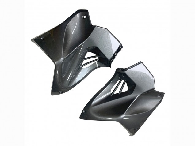 Rabatt Kawasaki Ninja H2 Motorrad Verkleidung 2015-2022 - Silber Schwarz Carbonfaser