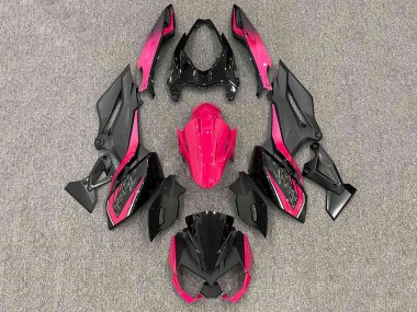 Rabatt Kawasaki Z400 Motorrad Verkleidung 2018-2024 - Matt Schwarz Bright Rosa
