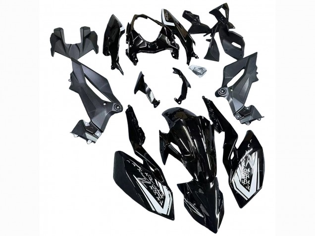 Rabatt Kawasaki Z400 Motorrad Verkleidung 2018-2024 - Glanzendes Schwarz