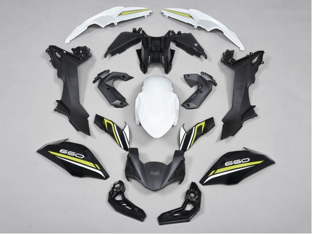 Rabatt Kawasaki Ninja Z650 Motorrad Verkleidung 2017-2019 - Schwarz Weiss Gelb
