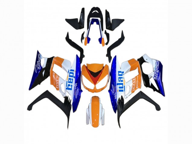 Rabatt Kawasaki Z1000SX Motorrad Verkleidung 2010-2016 - Orange Weiss Blau Schwarz