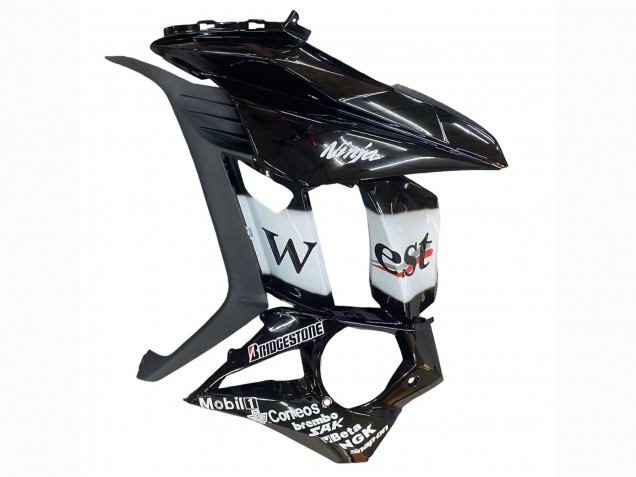 Rabatt Kawasaki Z1000SX Motorrad Verkleidung 2010-2016 - Glanzendes Schwarz Gold Weiss Mobil West