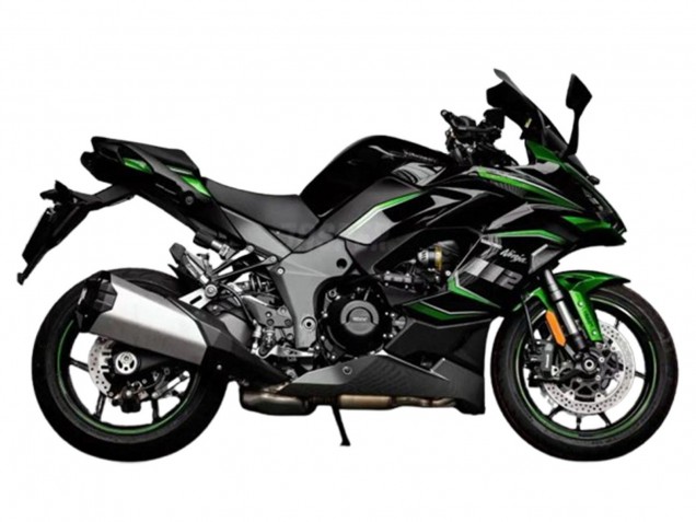 Rabatt Kawasaki Z1000SX Motorrad Verkleidung 2020-2025 - Schwarz Grun Ninja
