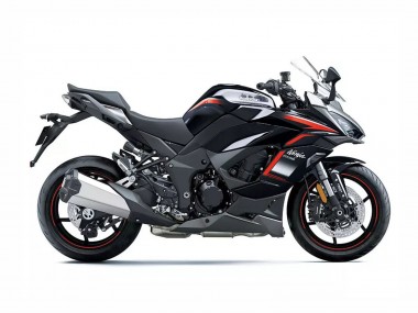 Rabatt Kawasaki Z1000SX Motorrad Verkleidung 2020-2025 - Schwarz Rot Stern